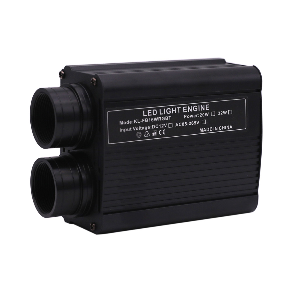DC12V 32W Double Head RGB LED Fiber Optic Light Engine DC12V 32W Double Head RGB LED Fiber Optic Light Engine